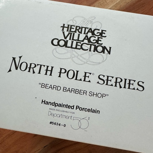 Dept 56 North Pole Series “Beard Barber Shop” with Box - Picture 3 of 8